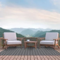 3pk Gemstone Indoor/Outdoor Rug Runner Mat Gray/White - Foss Floors 13 3pk Gemstone Indoor/Outdoor Rug Runner Mat Gray/White - Foss Floors -Northlight Shop GUEST 6fec0460 60de 4e69 93e1 ce1d5cc4701d