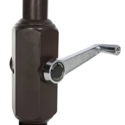 10.8' Round Vienna Umbrella Gray/White - Safavieh -Northlight Shop GUEST 70957e8d c85f 478e bb5d a3b8588df385