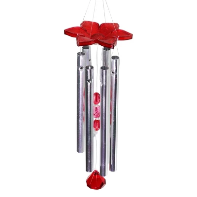 9.25" Metal And Plastic Hummingbird Spinning Wings Wind Chime - Exhart 5 9.25" Metal And Plastic Hummingbird Spinning Wings Wind Chime - Exhart - Image 5