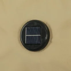 10' X 6.5' Rectangular Nassau Market Patio Umbrella With LED Bulb Lights Champagne - Island Umbrella -Northlight Shop GUEST 70da2459 899d 47bb 9e71 2bd00aae43e5