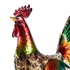 16" X 14" Outdoor Iron Rooster Standing Yard Statue Brown - Alpine Corporation -Northlight Shop GUEST 72bde80d 831f 4b6f a684 75e50c5c7e79