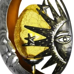 38" Metal Solar Sun And Moon Garden Stake - Exhart 16 38" Metal Solar Sun And Moon Garden Stake - Exhart -Northlight Shop GUEST 78ced538 f9ab 4606 bac2 fc6e43e348b2