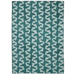 Odessa Washable Outdoor Rug Aqua/Green - Linon -Northlight Shop GUEST 798b2841 70af 428e a3ef 57f18f8cf58e