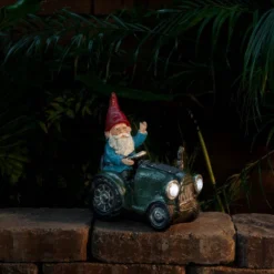 10" Polyresin Solar Tractor Riding Gnome With LED Lights Green - Alpine Corporation 11 10" Polyresin Solar Tractor Riding Gnome With LED Lights Green - Alpine Corporation -Northlight Shop GUEST 79a779eb d7c7 4296 9c9d e1599542ce6c