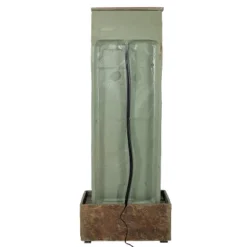 Sunnydaze Decor Sunnydaze 49"H Electric Natural Slate Indoor/Outdoor Water Fountain With Clock And LED Light -Northlight Shop GUEST 7a361c06 b17c 4dad 8bd1 5b3542cf8a14