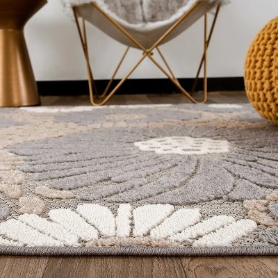 World Rug Gallery Palermo Modern Floral Indoor/Outdoor Area Rug 2 World Rug Gallery Palermo Modern Floral Indoor/Outdoor Area Rug - Image 2