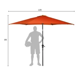 Costway 10 FT Patio Umbrella Patio Market Steel Tilt W/ Crank Outdoor Yard Garden -Northlight Shop GUEST 7b074752 f6d8 487e 9d46 74fe7e94c4a5