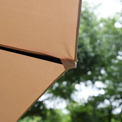 Rectangular Outdoor Patio Market Umbrella With Extra Large Base And Sand Bags - Captiva Designs 6 Rectangular Outdoor Patio Market Umbrella With Extra Large Base And Sand Bags - Captiva Designs - Image 6