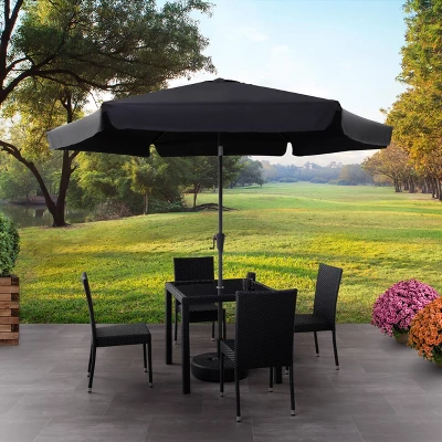 10' Tilting Market Patio Umbrella With Base - CorLiving 1 10' Tilting Market Patio Umbrella With Base - CorLiving