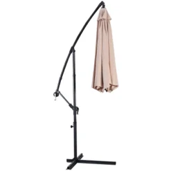 Costway 10' Hanging Umbrella Patio Sun Shade Offset Outdoor Market W/t Cross Base Beige 16 Costway 10' Hanging Umbrella Patio Sun Shade Offset Outdoor Market W/t Cross Base Beige -Northlight Shop GUEST 7cf60c95 c1de 4d79 aadc c527b3eeda5f