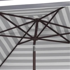 7.5' Square Elsa Fashion Line Umbrella Black/White - Safavieh -Northlight Shop GUEST 7f63bd61 92de 4d4d 8106 56c97ceb6805
