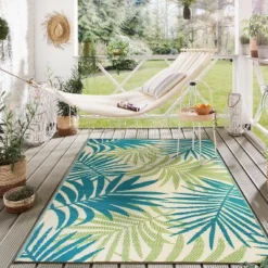 World Rug Gallery Floral Modern Reversible Plastic Outdoor Rugs -Northlight Shop GUEST 828f4294 4b3a 4aa3 8fcf f5feca03adaa