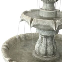 Sunnydaze Decor Sunnydaze Outdoor 2-Tier Solar Powered Water Fountain With Battery Backup And Submersible Pump - 35" 14 Sunnydaze Decor Sunnydaze Outdoor 2-Tier Solar Powered Water Fountain With Battery Backup And Submersible Pump - 35" -Northlight Shop GUEST 87967a63 64d1 4762 ae35 cc5d81bb1c1f