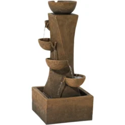 John Timberland Cascading Bowls Rustic Cascading Bowls Outdoor Floor Water Fountain With LED Light 27 1/2" For Yard Garden Patio Home Deck Porch 8 John Timberland Cascading Bowls Rustic Cascading Bowls Outdoor Floor Water Fountain With LED Light 27 1/2" For Yard Garden Patio Home Deck Porch -Northlight Shop GUEST 8927eba9 d0ce 4bca 9295 14bd40f46e13