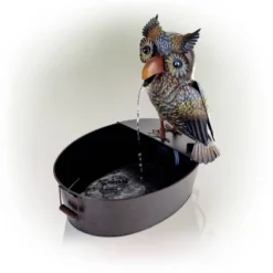 23" Iron Owl Fountain Brown - Alpine Corporation 6 23" Iron Owl Fountain Brown - Alpine Corporation -Northlight Shop GUEST 8ba6845b 66ac 4322 9f80 e594ab06d564