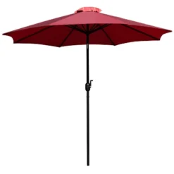 Flash Furniture Kona 9 FT Round Umbrella With 1.5" Diameter Aluminum Pole With Crank And Tilt Function -Northlight Shop GUEST 8bbbab3c 2130 4d2e b017 6f63e989e547