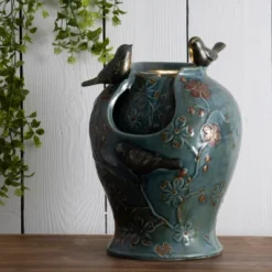 Blue Verdigris Bird Indoor Water Fountain With LED Light And Pump - Foreside Home & Garden 12 Blue Verdigris Bird Indoor Water Fountain With LED Light And Pump - Foreside Home & Garden -Northlight Shop GUEST 8bfbca8f 4b1a 4d2a a247 0b55a81357f7