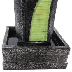 Sunnydaze Decor Sunnydaze 39"H Electric Polyresin Art Deco Modern Rippling Stream Outdoor Water Fountain -Northlight Shop GUEST 91052d48 da2e 4e3f b5d2 fc08473322da