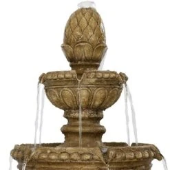 Sunnydaze Decor Sunnydaze 65"H Electric Resin And Concrete 4-Tier Eggshell Edge Outdoor Water Fountain With LED Lights 11 Sunnydaze Decor Sunnydaze 65"H Electric Resin And Concrete 4-Tier Eggshell Edge Outdoor Water Fountain With LED Lights -Northlight Shop GUEST 93d8e8fd 2975 4f36 a228 49c3bd25825b