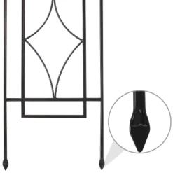 Sunnydaze Decorative Steel Metal Chic Diamonds Design Garden Trellis - Black - 2-Pack -Northlight Shop GUEST 95a49bf6 1fe0 459e aa29 49b4c90d9d93