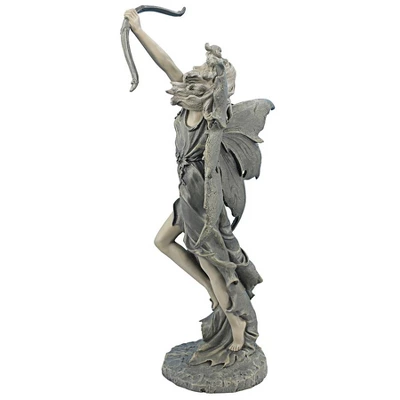 Design Toscano Rhiannon The Archer Garden Fairy Statue: Medium 3 Design Toscano Rhiannon The Archer Garden Fairy Statue: Medium - Image 3