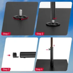 Costway 9ft Market Patio Umbrella W/Solar Lights & 40 LBS Steel Umbrella Stand 16 Costway 9ft Market Patio Umbrella W/Solar Lights & 40 LBS Steel Umbrella Stand -Northlight Shop GUEST 96b4d7f7 f2fe 4b33 aa07 73bcd6aad51b