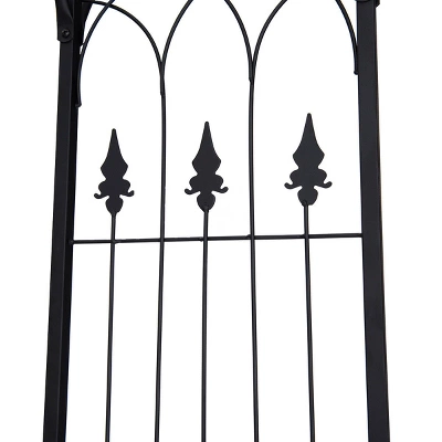 Costway Garden Wedding Rose Arch Pergola Archway Flowers Climbing Plants Trellis Metal 7 Costway Garden Wedding Rose Arch Pergola Archway Flowers Climbing Plants Trellis Metal - Image 7