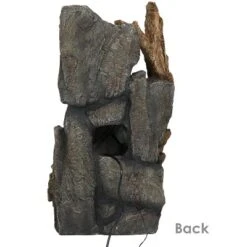 Sunnydaze Decor Sunnydaze 35"H Electric Polyresin Cascading Mountainside Outdoor Water Fountain With LED Lights -Northlight Shop GUEST 97e989e7 b689 4ee8 837b 64c4185fdf5d