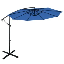 Tangkula 10FT Patio Offset Umbrella 8 Ribs Cantilever Umbrella W/Crank For Poolside Garden -Northlight Shop GUEST 9891a5a5 66d6 4e76 9534 6be35d871228