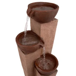 35" Stone Resin Layered Tiering Pots Fountain Copper - Alpine Corporation 7 35" Stone Resin Layered Tiering Pots Fountain Copper - Alpine Corporation -Northlight Shop GUEST 9a13218a 2921 4134 8022 a04a152b1aff