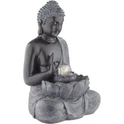 John Timberland Sitting Buddha Zen Outdoor Water Fountain With LED Light 28" For Yard Garden Patio Deck Porch House Exterior Balcony Meditation -Northlight Shop GUEST 9b2c4368 65dd 4714 a342 7c51f773a99c
