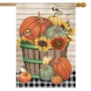 Bountiful Bushel Fall House Flag 40" X 28" Briarwood Lane