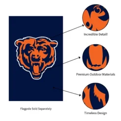 Evergreen NFL Chicago Bears Applique House Flag 28 X 44 Inches Outdoor Decor For Homes And Gardens 9 Evergreen NFL Chicago Bears Applique House Flag 28 X 44 Inches Outdoor Decor For Homes And Gardens -Northlight Shop GUEST 9c397231 ee32 4c20 8d51 4a139f334b8e