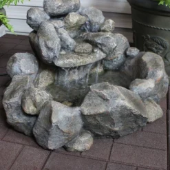 Sunnydaze Decor Sunnydaze 18"H Electric Resin Rocky Ravine Waterfall Outdoor Water Fountain -Northlight Shop GUEST 9cdee5f4 6b2d 4796 8e29 f773a07d1d64