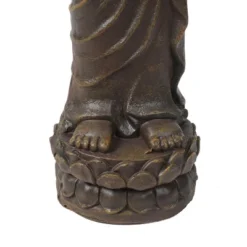 LuxenHome 27.6" Brown MgO Meditative Standing Buddha Garden Statue -Northlight Shop GUEST 9e20513d ff16 4b45 b322 7dc337f5a262