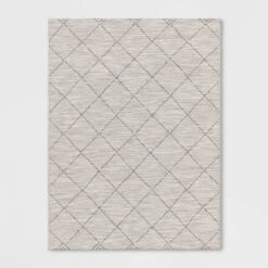 Mira Geometric Diamond Indoor/Outdoor Rug Cream - Threshold™ -Northlight Shop GUEST 9efef2e1 782b 477d a56d 2f1603a4d887