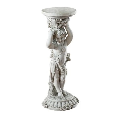 Design Toscano Sous La Vigne Sculptural Pedestal 2 Design Toscano Sous La Vigne Sculptural Pedestal - Image 2