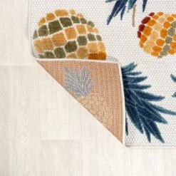 Ananas Bold Pineapple High-Low Indoor/Outdoor Area Rug - JONATHAN Y -Northlight Shop GUEST a159c19f 92ec 4e02 b00c 033398cb7bb4