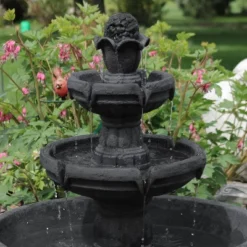 Sunnydaze Decor Sunnydaze 34"H Electric Polyresin 3-Tier Budding Fruition Outdoor Water Fountain -Northlight Shop GUEST a74cddd5 31bf 4728 b4c1 f63fa7348f3c