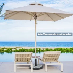 Costway 19'' Patio 35 LBS Round Umbrella Base Stand Holder 1.4''-1.9'' Market Table Outdoor -Northlight Shop GUEST a7ece18b d3ed 4b9d a2ae 91a9a19de4a4