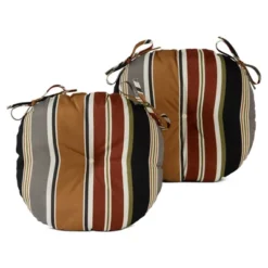 2pk Outdoor Bistro Seat Cushions - Kensington Garden -Northlight Shop GUEST a889191d 2798 46e2 8204 b910f5ce11d2