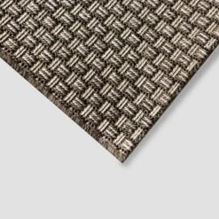 Basketweave Outdoor Rug Coffee - Smith & Hawken™