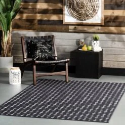 NuLOOM Mikki Geometric Machine Washable Indoor/Outdoor Patio Area Rug