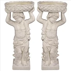 Design Toscano Young Bacchus With Basket Planters Garden Statues: Set Of Two -Northlight Shop GUEST ad387e4d da05 45f4 a1b4 6770f11857ee