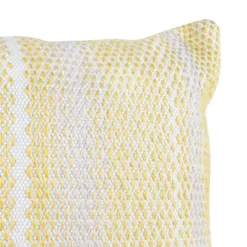 Yellow & Gray 14X22 Hand Woven Filled Outdoor Pillow - Foreside Home & Garden -Northlight Shop GUEST ae48ddb8 6b69 499d 94d3 6fddc7e54ac5