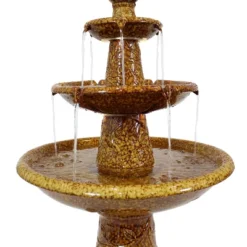 Sunnydaze Decor Sunnydaze 43"H Electric Ceramic 3-Tier Floral Motif Outdoor Water Fountain With LED Lights 12 Sunnydaze Decor Sunnydaze 43"H Electric Ceramic 3-Tier Floral Motif Outdoor Water Fountain With LED Lights -Northlight Shop GUEST ae759af1 1752 4b84 b0a3 235ae2678c91