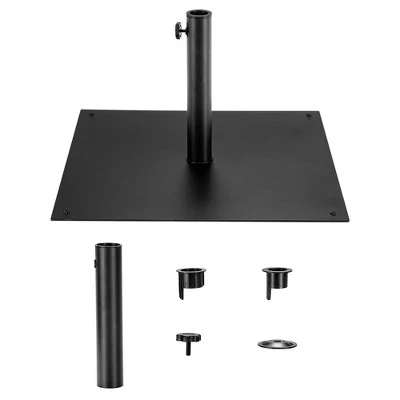 Costway 9ft Market Patio Umbrella W/Solar Lights & 40 LBS Steel Umbrella Stand 8 Costway 9ft Market Patio Umbrella W/Solar Lights & 40 LBS Steel Umbrella Stand - Image 8