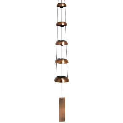 Woodstock Wind Chimes Signature Collection, Woodstock Temple Bells, Quintet, 32'' Copper Wind Bell TB5C 2 Woodstock Wind Chimes Signature Collection, Woodstock Temple Bells, Quintet, 32'' Copper Wind Bell TB5C - Image 2