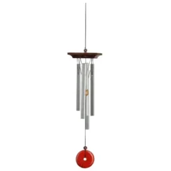 Woodstock Wind Chimes For Outside, Garden Décor, Outdoor & Patio Décor, Woodstock Red Jasper Chime Silver Wind Chimes -Northlight Shop GUEST b0f51ae5 f977 4973 9649 193f67de474a