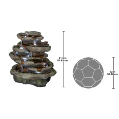 Design Toscano Ribbon Ridge Cascading Waterfall Illuminated Garden Fountain -Northlight Shop GUEST b1ecdd3e bbd6 4dcc a81f 456f934b0943